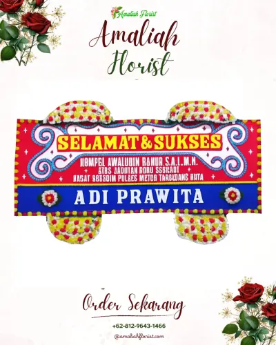 Karangan Bunga Ucapan Selamat di Padang Lambe
